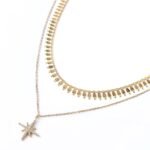 Cleo Starburst Layered Duo Necklace